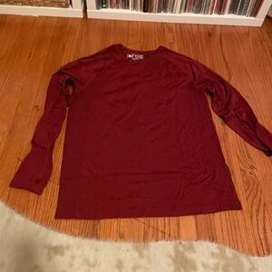 Figs burgundy underscrub top and pants medium